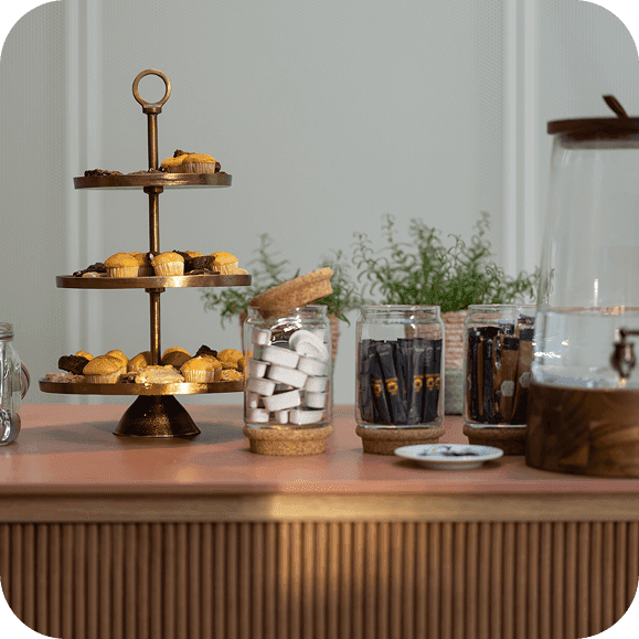snacks on table